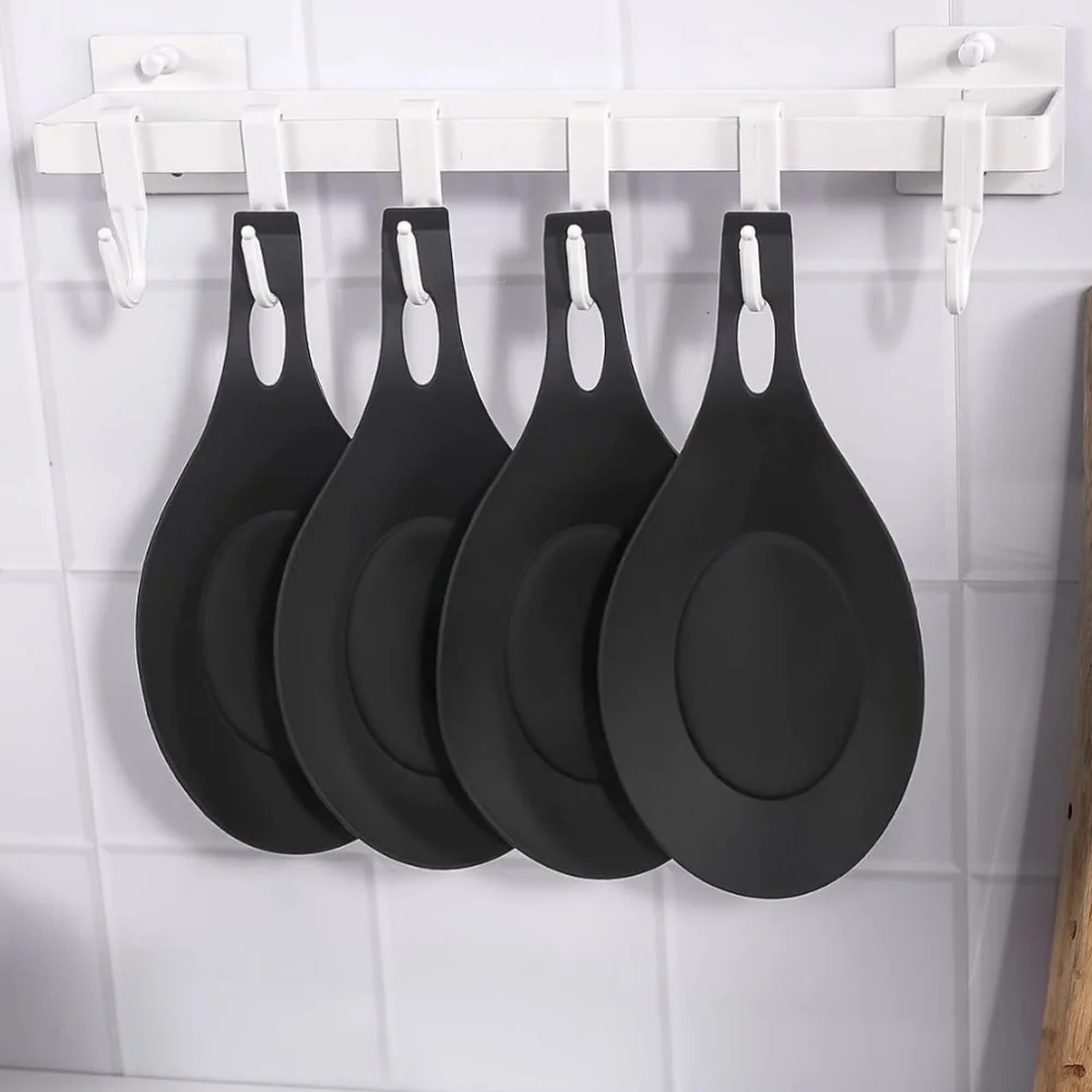 Heat-Resistant Silicone Spoon Shaped Pads and/or Fruit Plates. 5 Pcs.